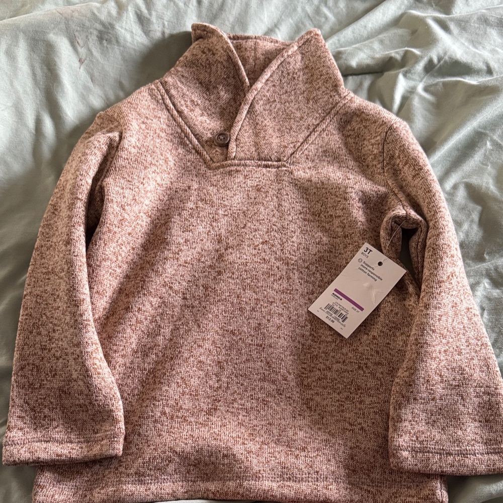 Kohl's Heathered Blush Knit Pullover for Toddlers